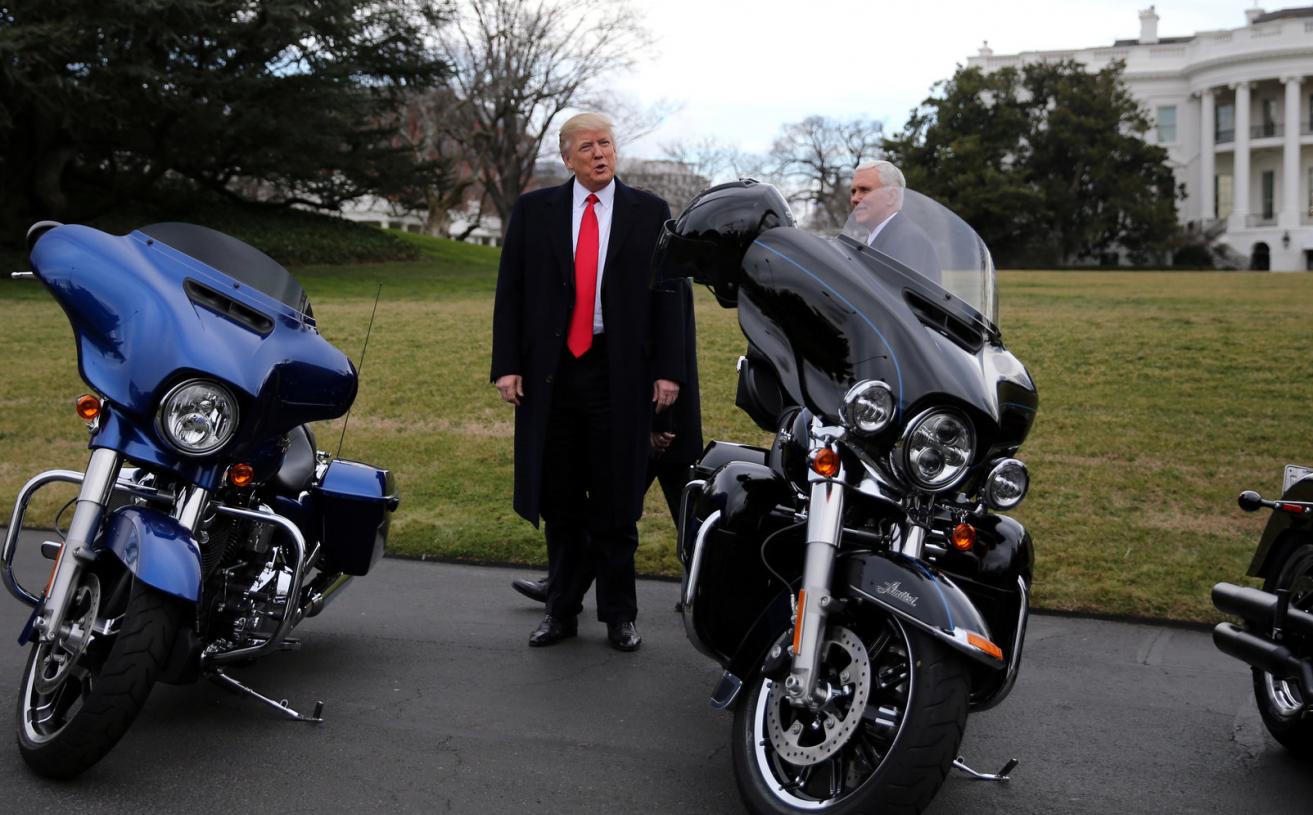 Trump Supports Harley-Davidson Boycott