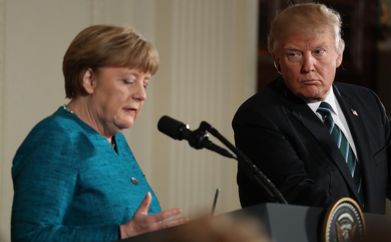 Trump Fires Back At Merkel