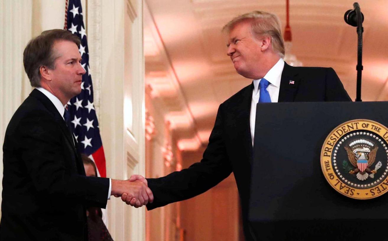 Trump Says Senate Should Get on with the Kavanaugh Hearing